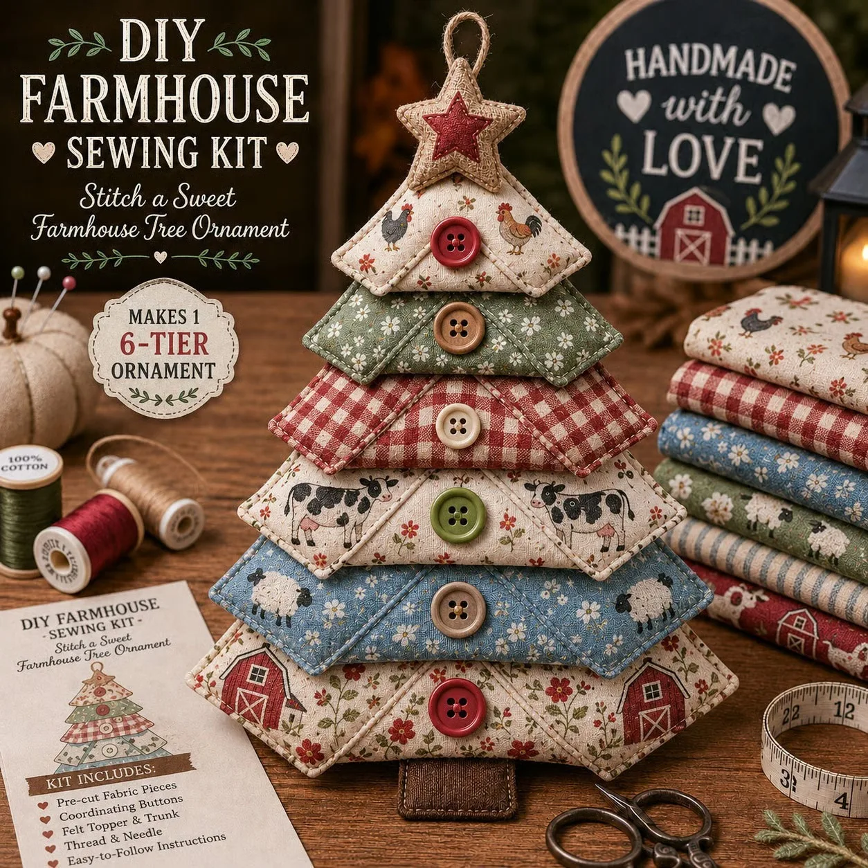 Layered Fabric Tree Kit 4
