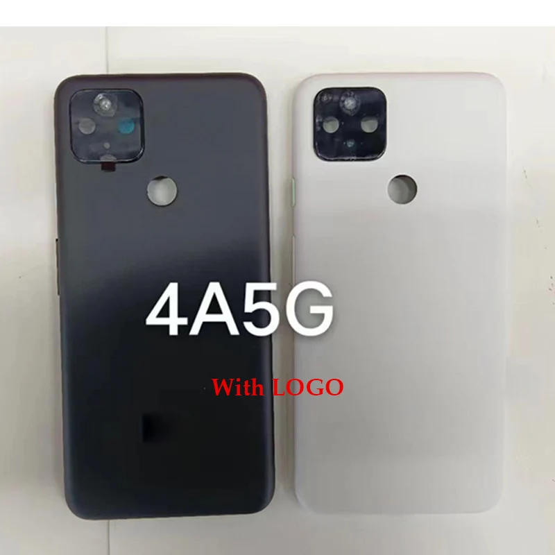 

Корпус качества AAA для Google Pixel 4A 5G задняя крышка аккумулятора ремонт двери Задняя фотография задняя фотокамера с логотипом боковые кнопки