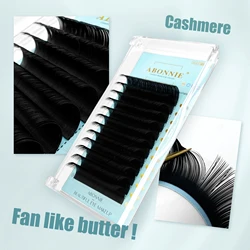 Abonnie Cashmere Classic Lashes Extension Volume Individual Eyelashes Extensions Matte Black Fluffy Eyelashes