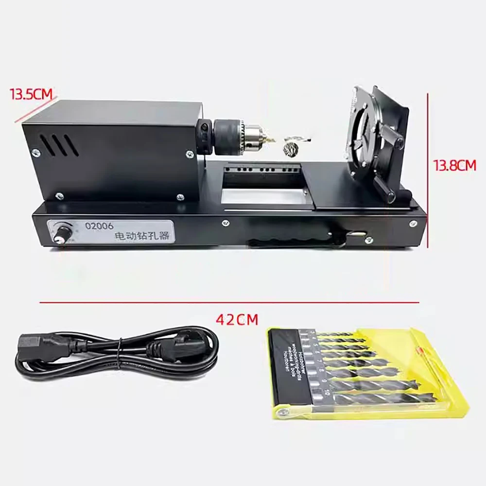 AC 220V Electric Puncher Hole Punching Machine Electric Drill Teaching Instrument Laboratory Rubber Plug Drilling Machine Set