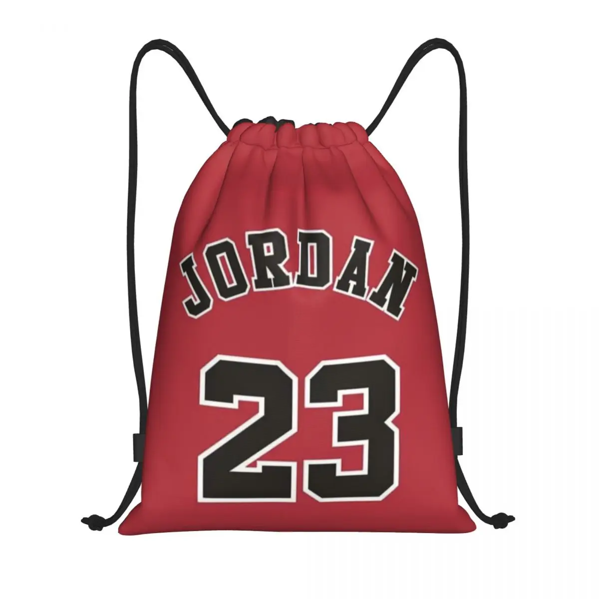 Custom MJ Jordan No.23 Drawstring Pocket Backpack Men Women Lightweight Gym Sports Waterproof Backpack for Yoga