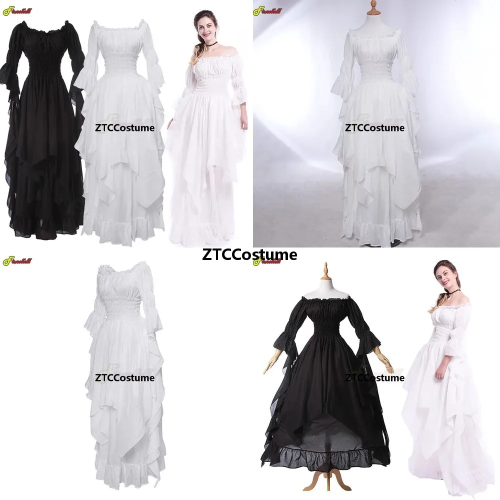 

Medieval Renaissance Gothic Cosplay Dress Vintage Floor Length Gown for Women