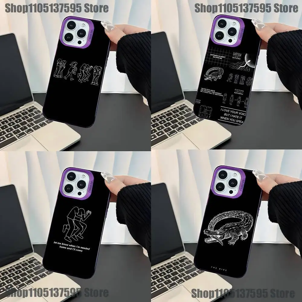 

Band Catfish and Bottleme Phone Case For iPhone 17,16,15,14,13,12,11,Mini,Pro,E,SE4,XS,MAX Purple Candy Matte Cover