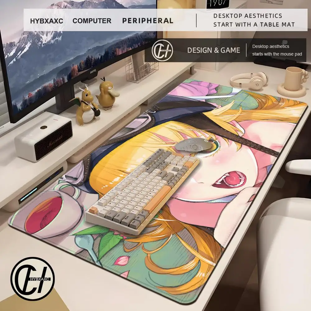 Hot Rubber Shinobu Oshino Mouse Pad Monogatari Series Mouse Mat Desk Mat With Pad Gaming Accessories Prime XXL Keyboard Pad