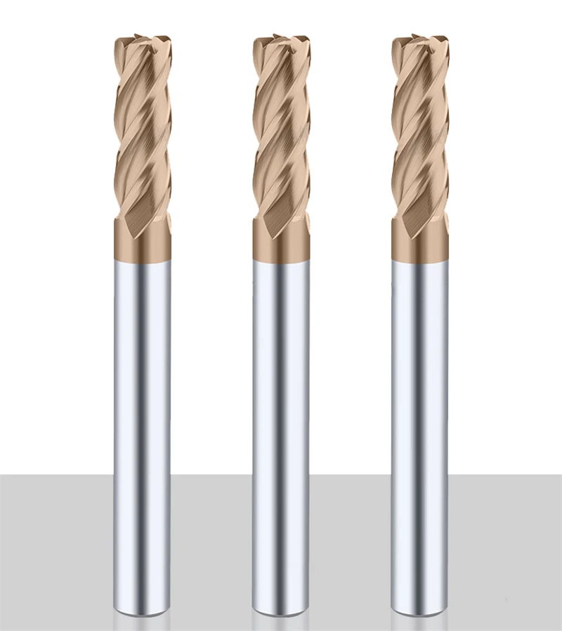 Oyyyu 4 Fluit Hrc60 Hoek Radius Endmills Verlengen Ronde Neus Einde Molens Wolfraam Staal Frees Carbide Cnc R1 R0.5 50-150