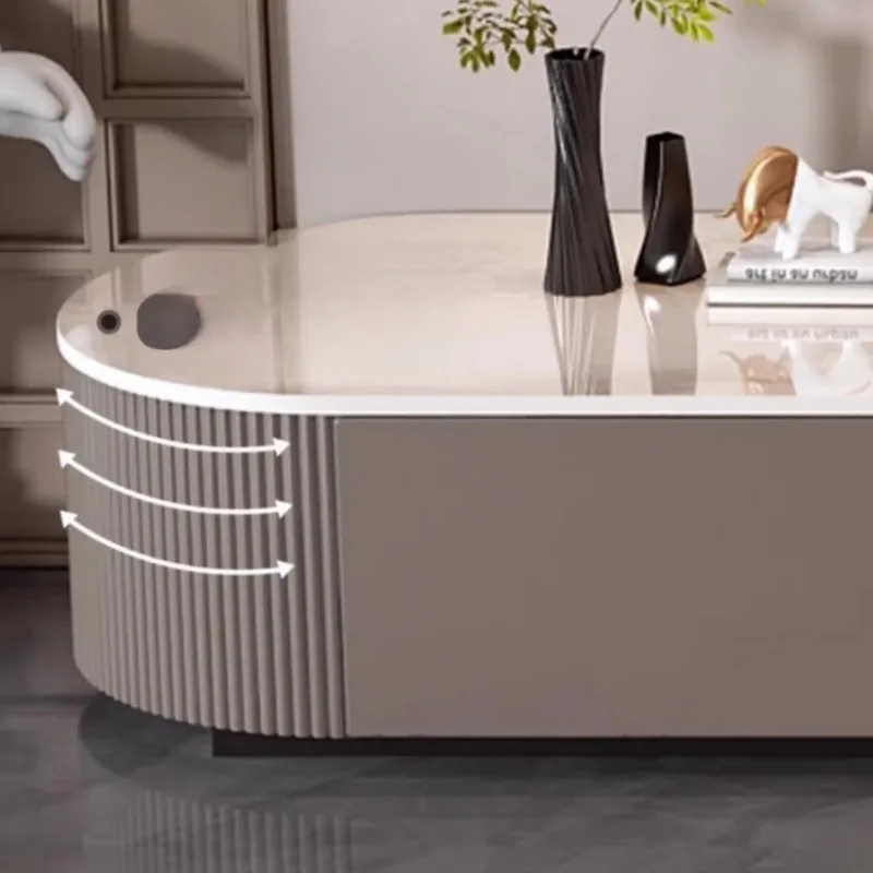 

Rock slab coffee table, new light luxury table for home use in the living room