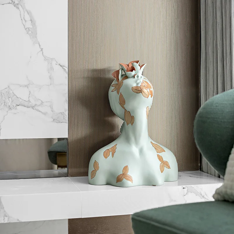 Nordic Resin Abstract Ornament Modern Room Creative and Simple Decorative Sculptures and Figurines Luxury Interior Decoration