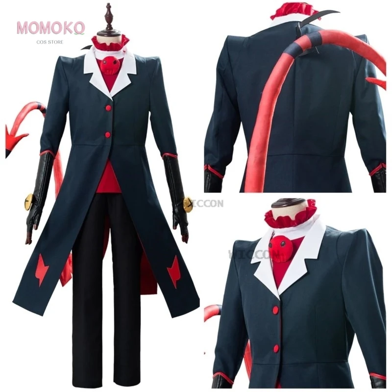 

Anime Cosplay Lucifer Hotel Helluva Charlie Morningstar Costume Blitzo AD Angel Dust Cosplay Clothes Halloween Party Suit