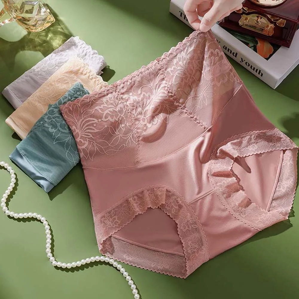 Pakaian Pembentuk Pelangsing Pinggang Tinggi Celana Dalam Pengangkat Bokong Pembentuk Bunga Renda Lingerie Pelatih Pinggang Celana Dalam Kontrol Perut Setiap Hari