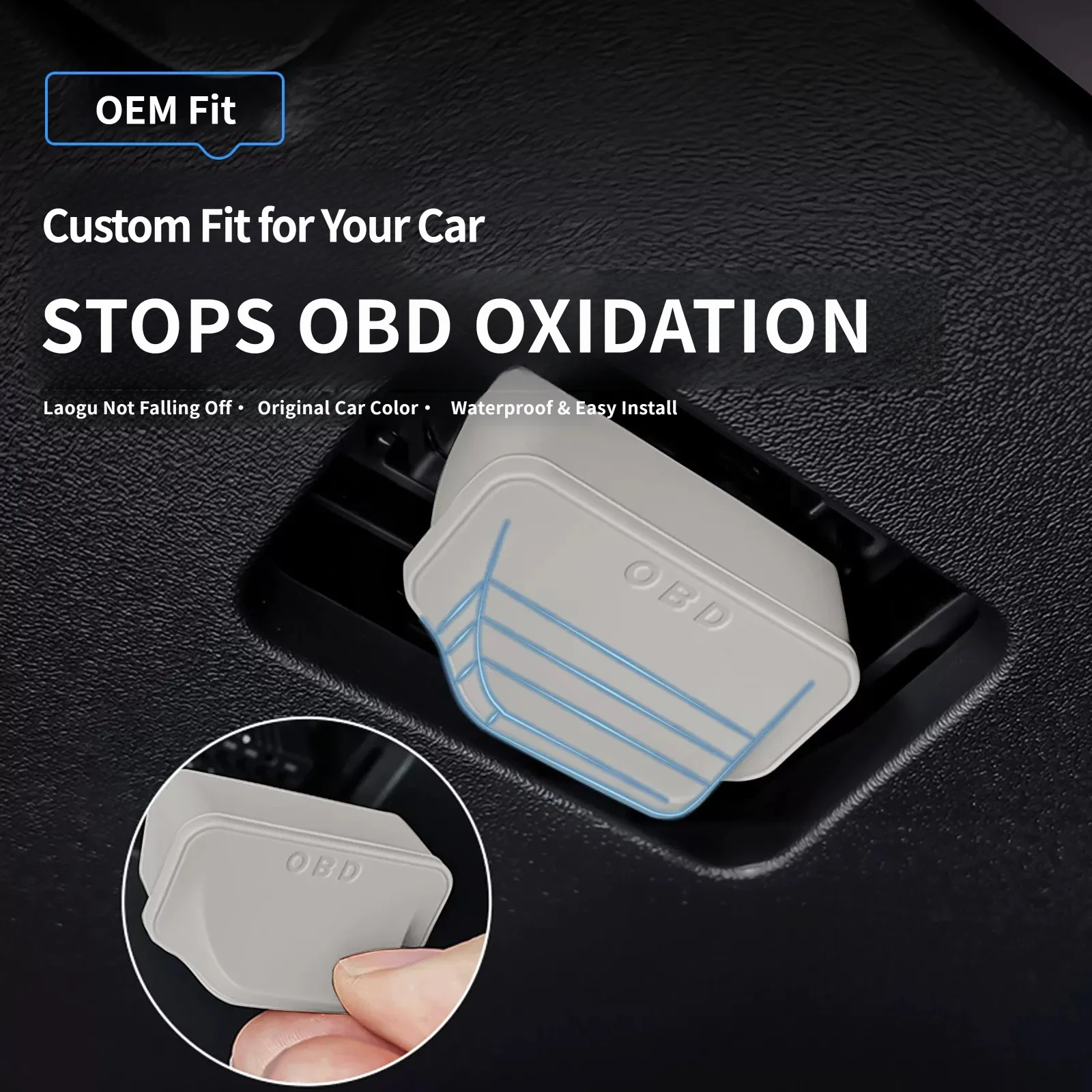 For BYD SEAL 08 2026 2027 Silicone Car OBD Interface Protective Cover Handle Design Waterproof Dustproof OBD Port Cap Universal