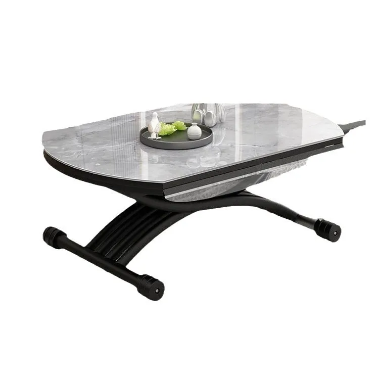 Dual-Use Integrated Multi-Functional Coffee Dining Table Removable Folding for Small Apartment Living Room