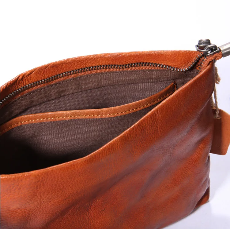 Retro simple fashion for men and women neutral hand grip handbag