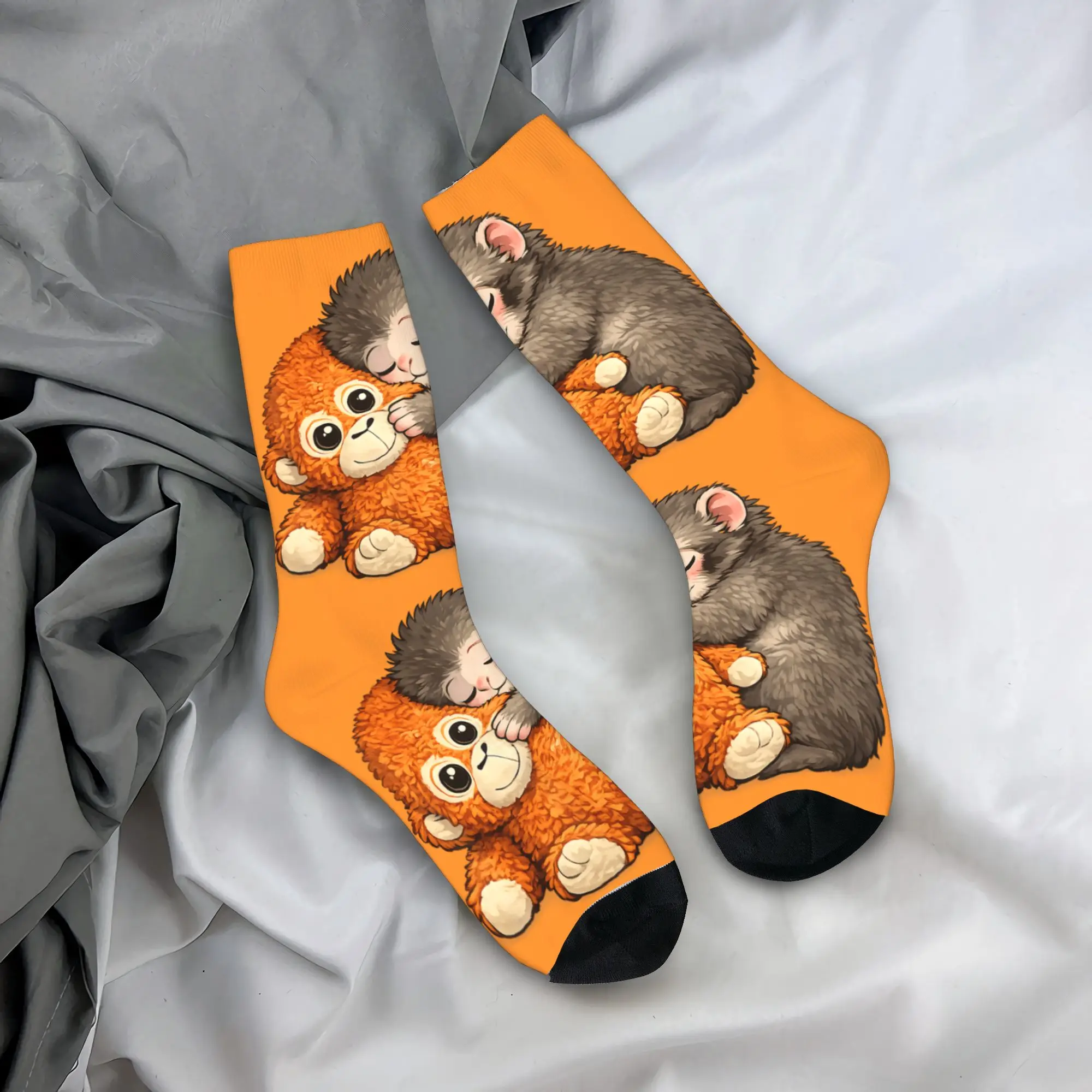 

Носки с принтом обезьянки из мема «Punch The Monkey», вирусный интернет-хит, мужские носки от пота, мягкие зимние уличные носки