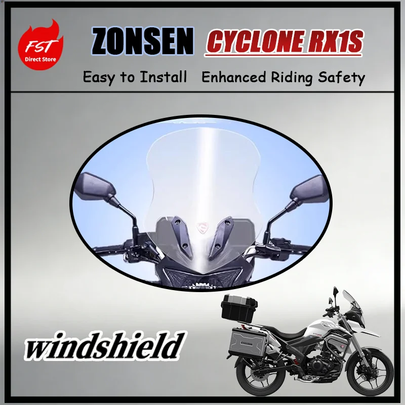 for-zongshen-cyclone-rx1s-zs200-51-modified-windshield-heightened-widened-thick-clear-front-wind-deflector-for-motorcycle