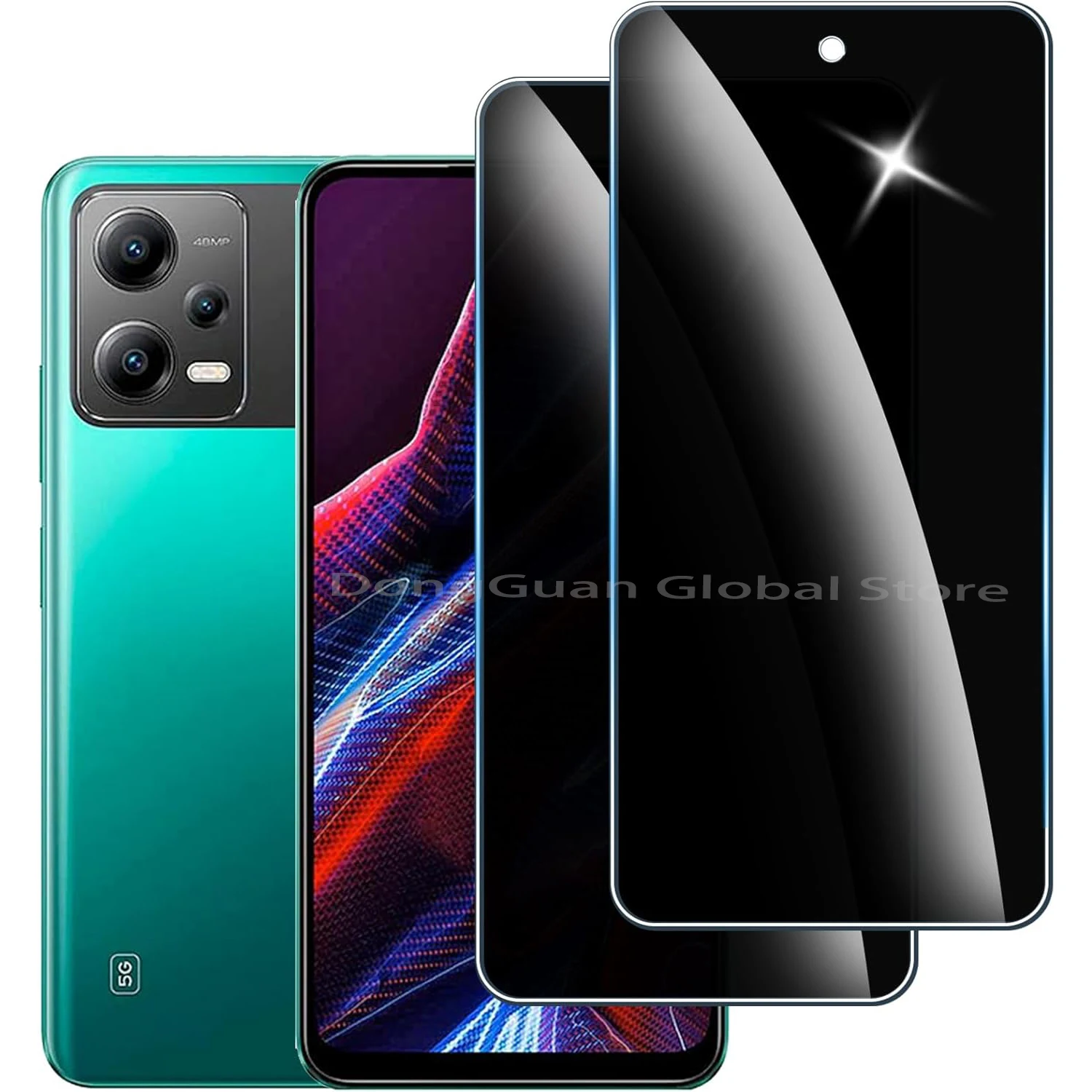For Xiaomi Poco X5 5G Anti Spy Tempered Glass Protector Privacy Screen