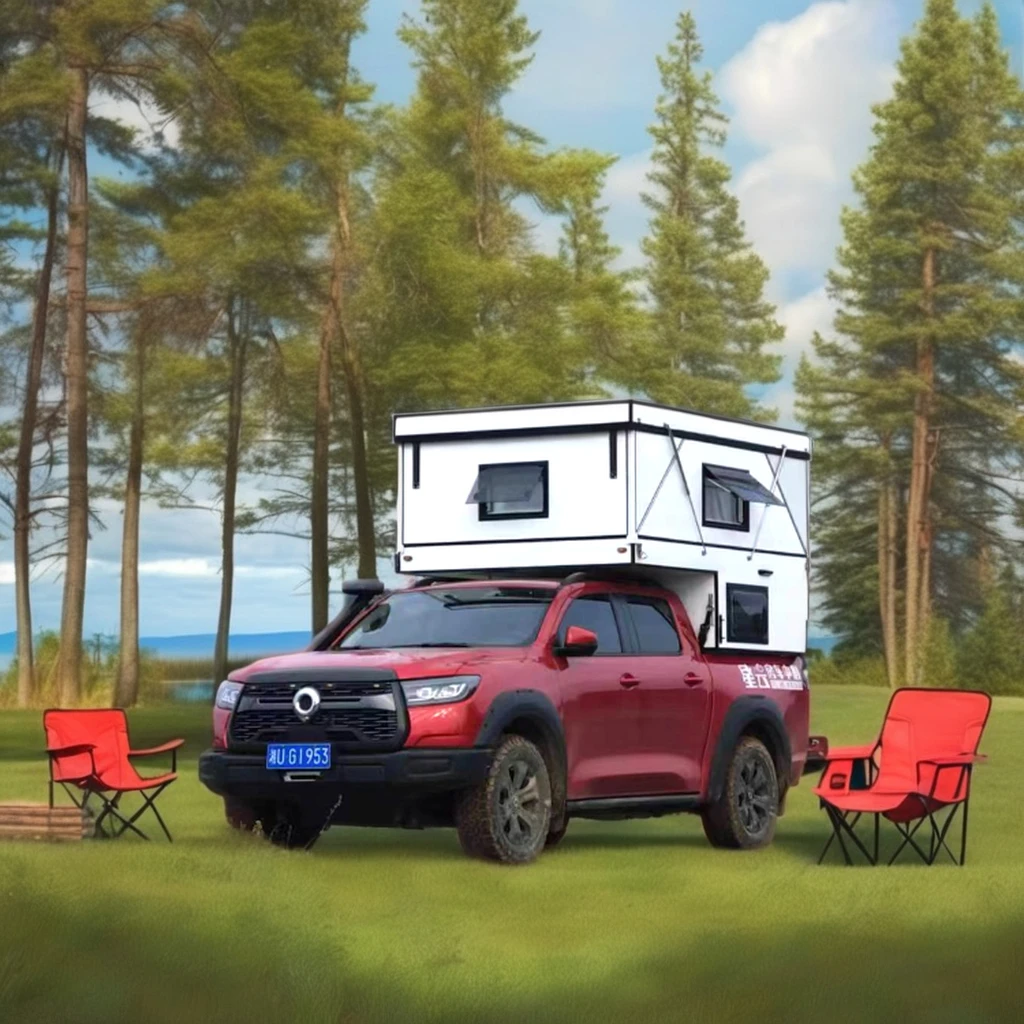 The Original Equipment Manufacturer's Pickup Camper RV Is Specially Designed for the Pickup Slide Hardtop Pop-up Camper