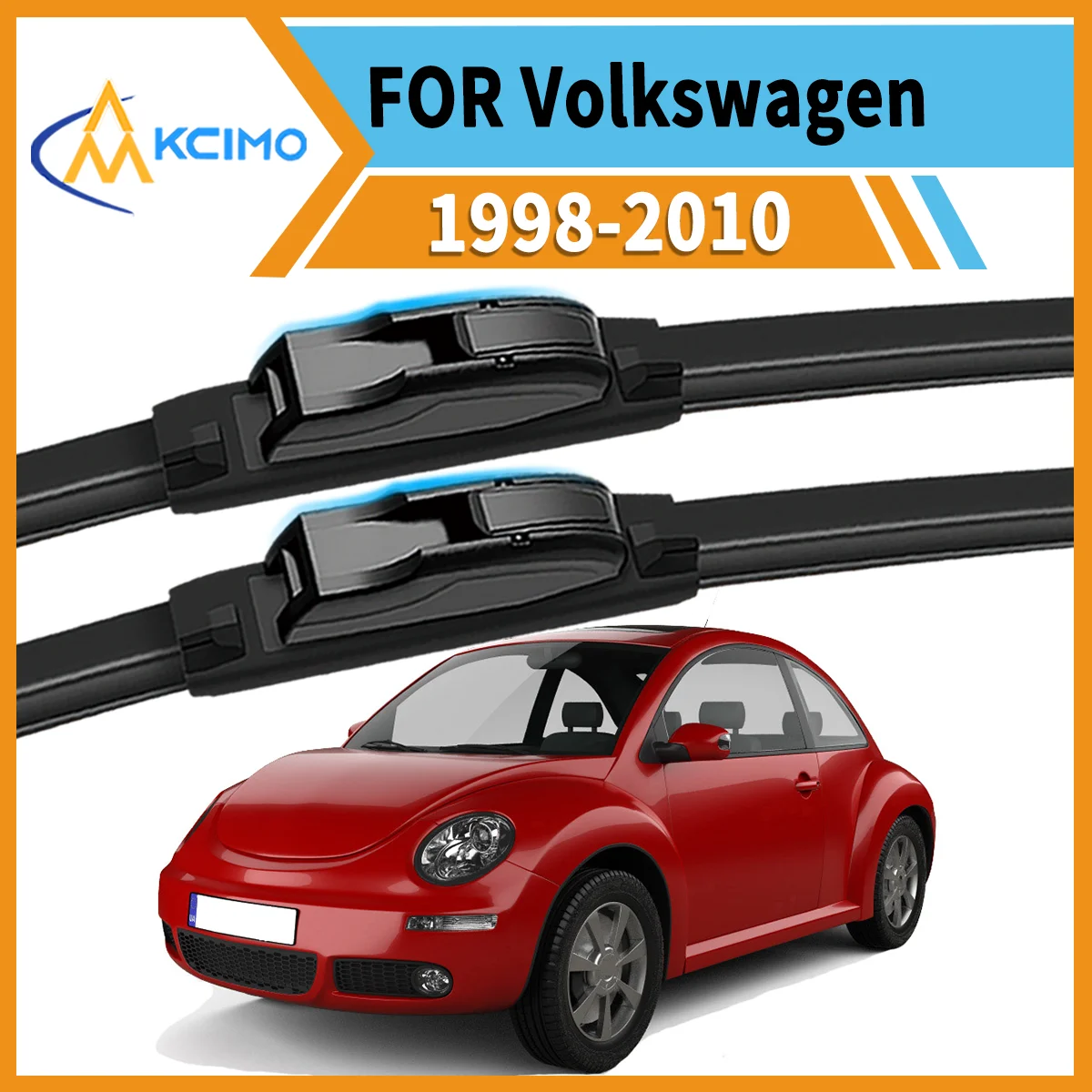 

Front Wiper Blade Set(Pair) For Volkswagen New Beetle 1998–2010 Windshield Wipers Long-Lasting Easy Install