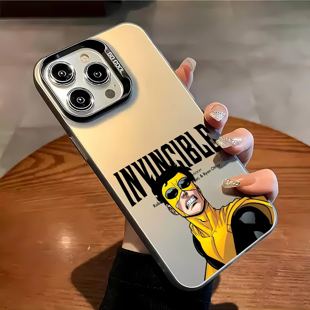 Beliebte Cartoon I-Invincible Handyhülle für iPhone 17 17e 16e 16 15 14 13 12 11 mini Pro Max X XR XSMAX Air Plus Sturzsichere Matte Hülle