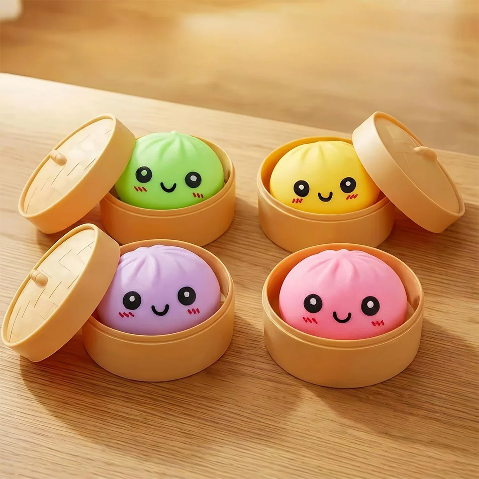 2026 Baozi Mysteries Dumplings Stress Relief Fidget Toys Home Office Desk Accessories Party Gift Mystery Dumpling Squishy