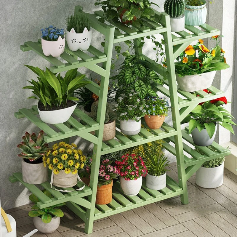 

modern Floor-to-ceiling plant stand indoor multi-layerBalcony Flowerpot display racks shelf полка для цветов Outdoor furniture