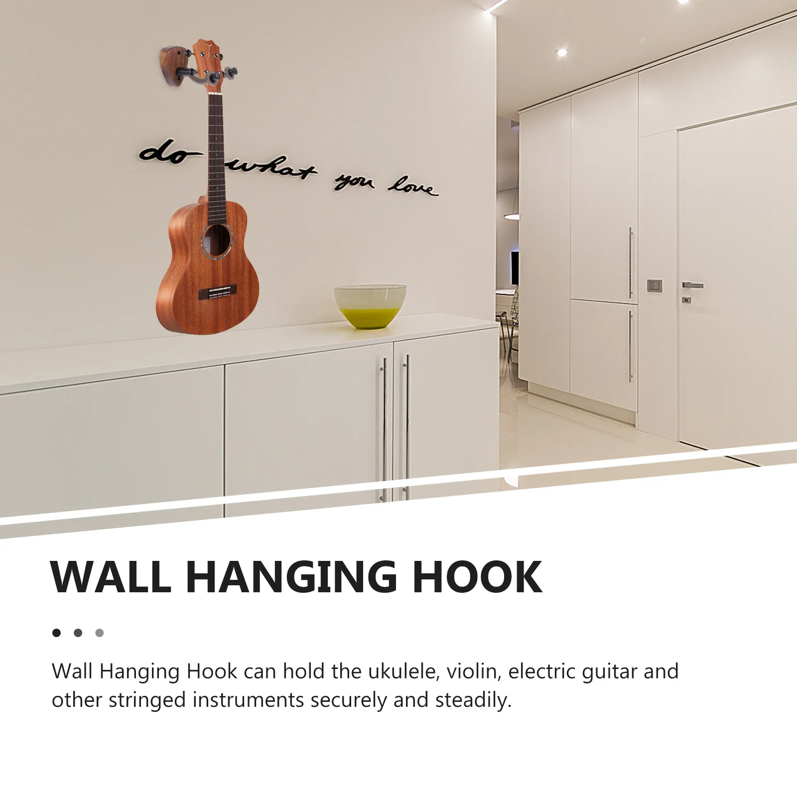 

Black Walnut Guitar Hook Hanger Wall Mount Bracket Wood Hanging System Displays Electric Acoustic Ukulele Violin Instruments