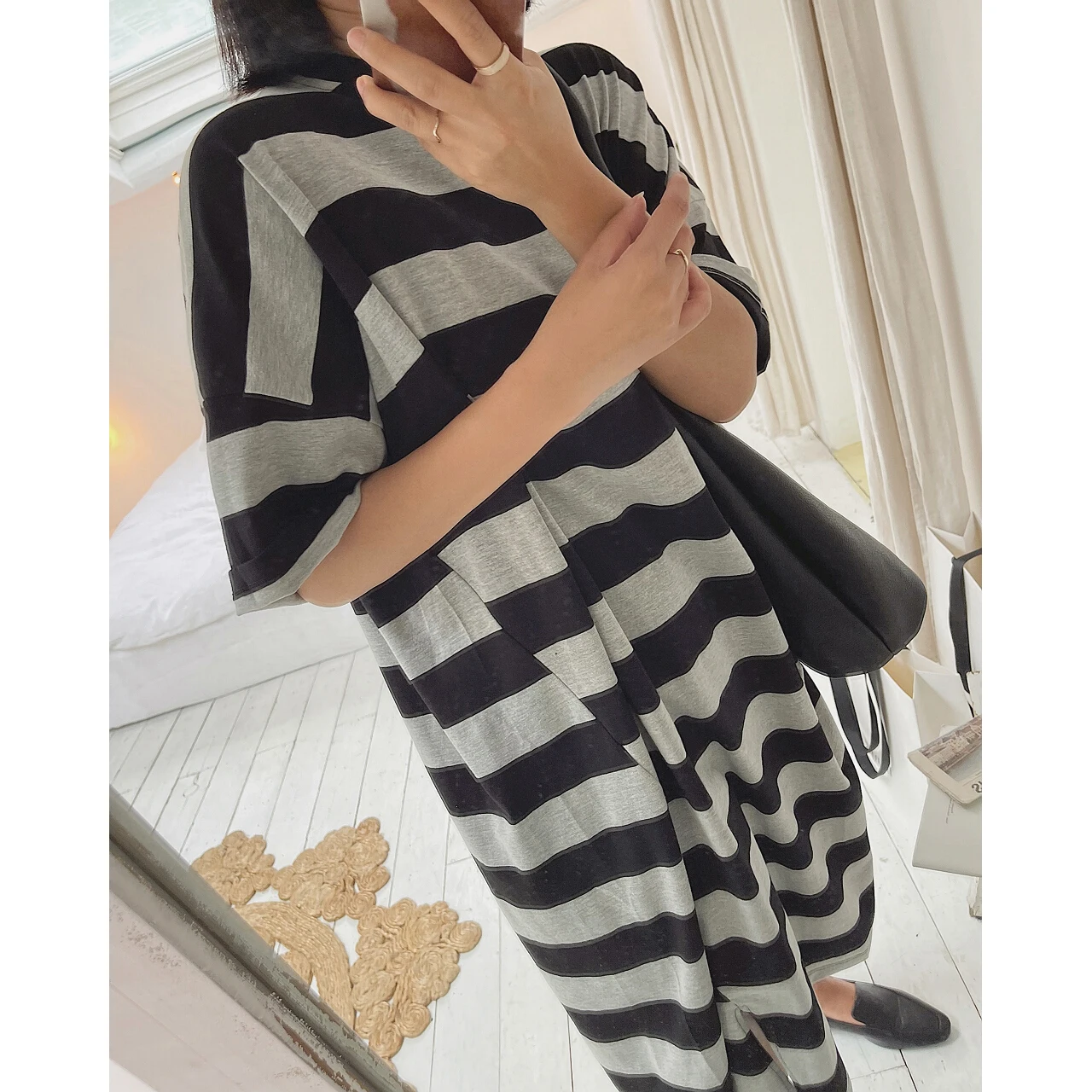 2022 donne t-shirt Stripe Dress elegante Robe Y2k Summer Midi Maxi Long Clothes Party Evening Prom tunica Sexy Oem Cheap Casual