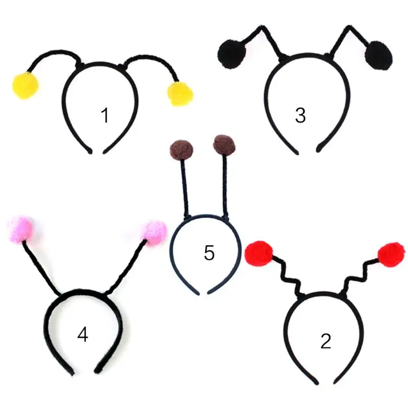 Vrouwen Meisjes Leuke Antennes Hoofdband Pluizige Bal Cosplay Kostuum Haar