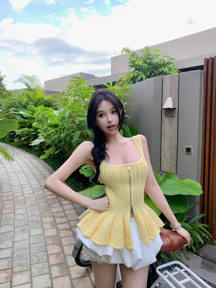 top-de-punto-estilo-ballet-con-efecto-adeazante-para-mujer-nuevo-diseno-de-verano-con-cierre-dobladillo-dividido-ribete