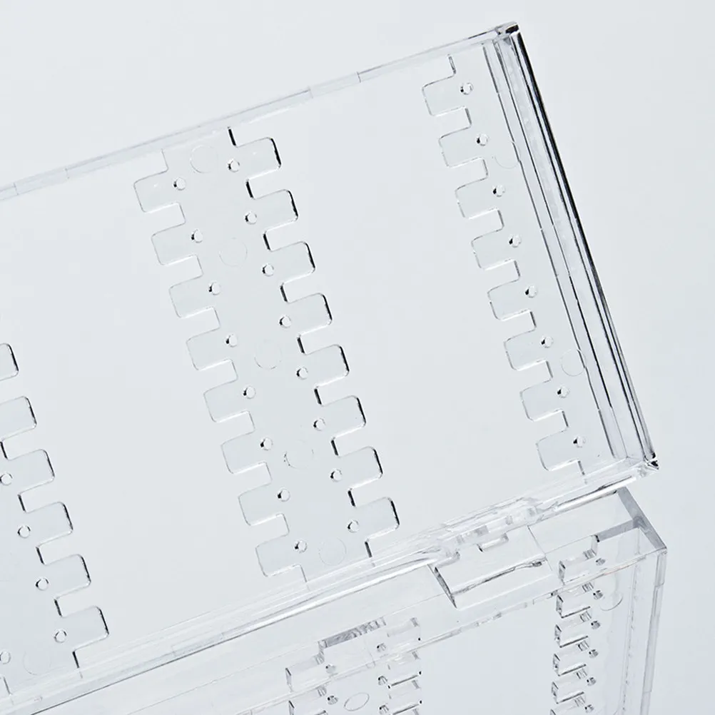 

Акриловая складная подставка-витрина для украшений: органайзер для хранения серег, гвоздиков и ожерелий для спальни и гардеробной