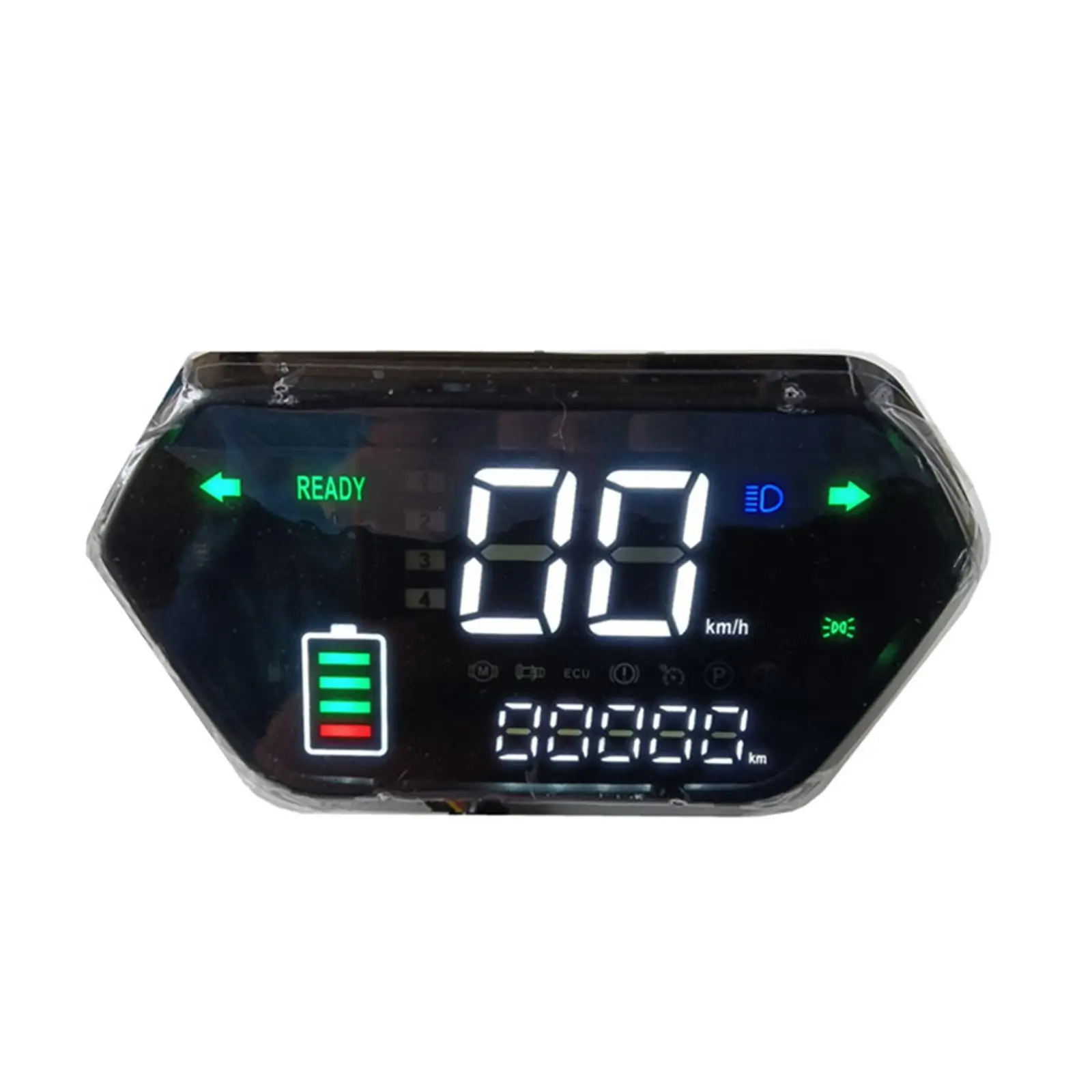 Electric Bike Speedometer Power Level Meter LED Display Replacement Assembly