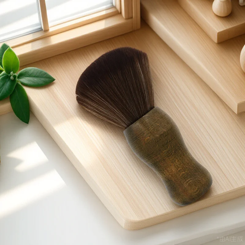 

1Pcs Vinyl Record Brush Anti-Static Cleaner Dust Removal Tool Coffee Color Ultra-Fine Hair Soft Maintenance Brush for Clear