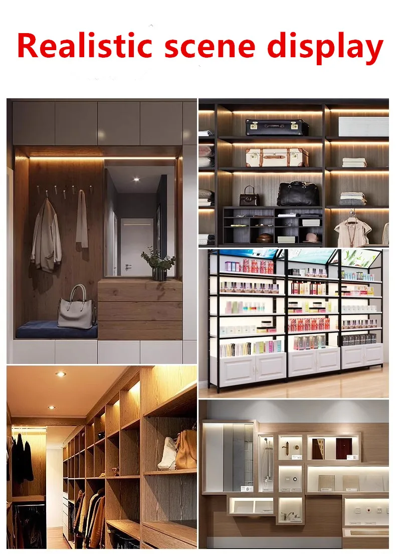 Super Bright 72LEDs LED bar DC12V 50cm kitchen storage shelf LED profile aluminum channel rigid strip for indoor lighting