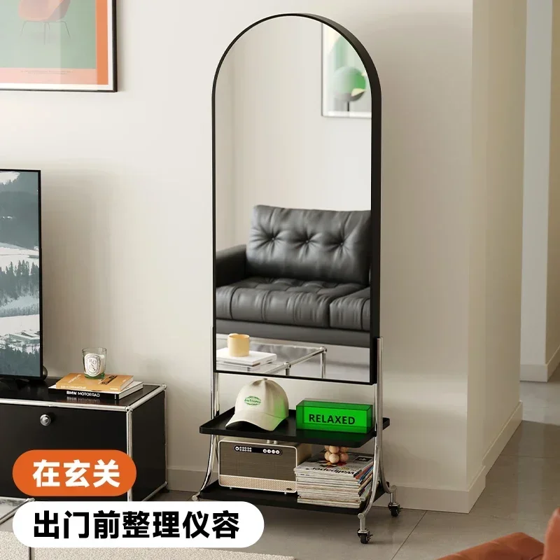 Simple mobile full-length mirror