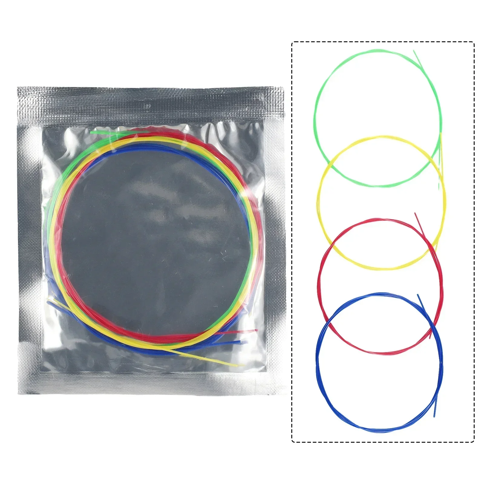 1Set Ukulele Strings Nylon String Colourful Different Models Ukulele Replacement Stable Sound Instrument Accessories