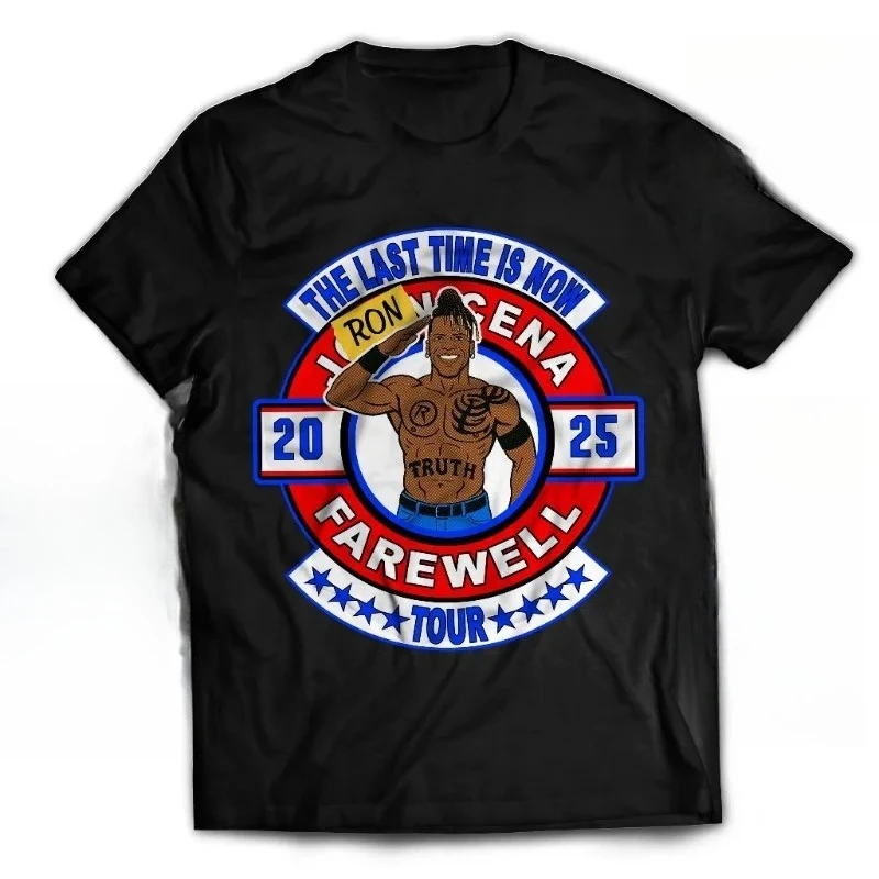 R-Truth ملحمة جون سينا غير شخصية ليلة السبت الحدث الرئيسي Wwe المصارعة القطن التي شيرت الرجال الملابس الجرافيك تي شيرت