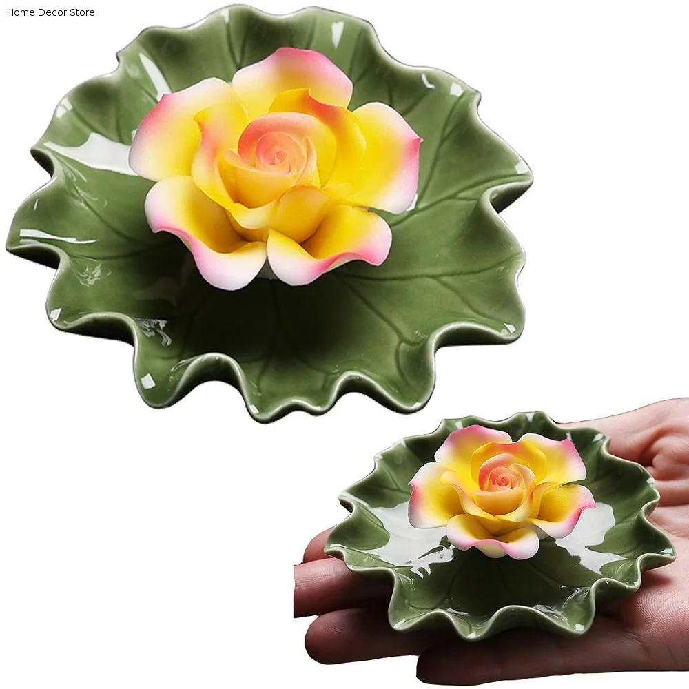 Handicraft Ceramic Incense Insert Holder Heat-resistant Anti-slip Aromatherapy Burner Ornaments Non-sticky