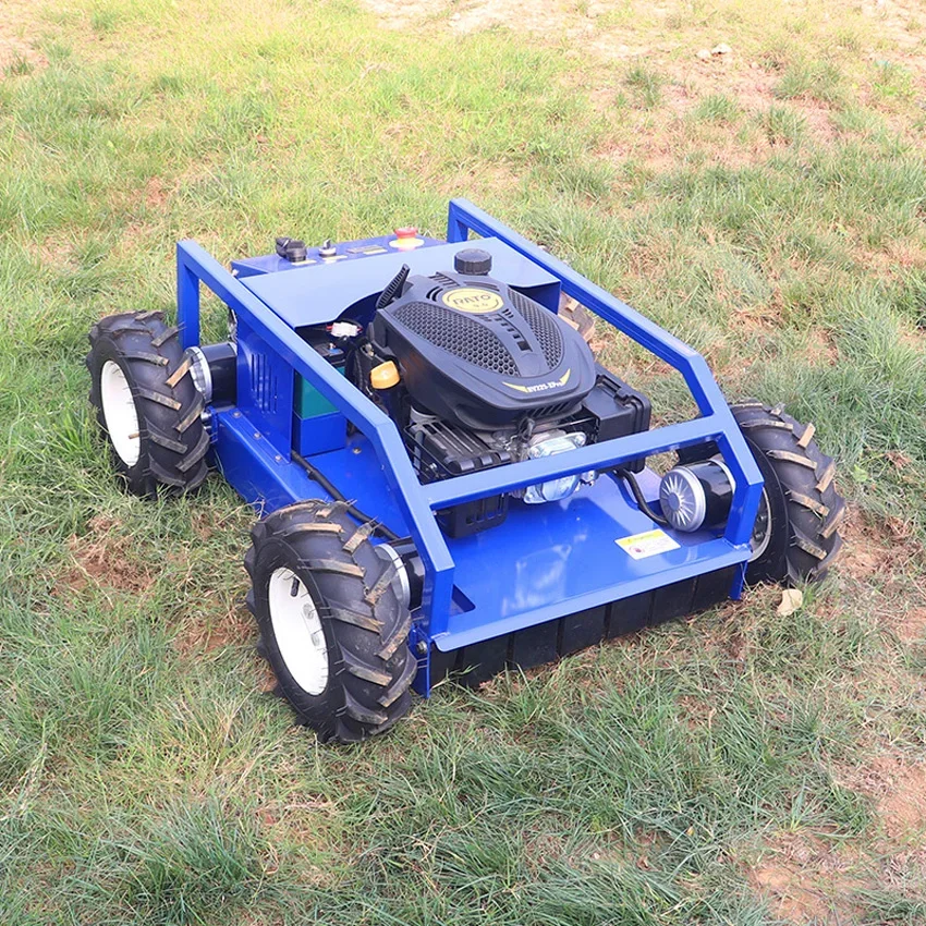 China Commercial Remote Control Lawn Mower Field Mower Cutting Width 500 Mm For Farm Orchard