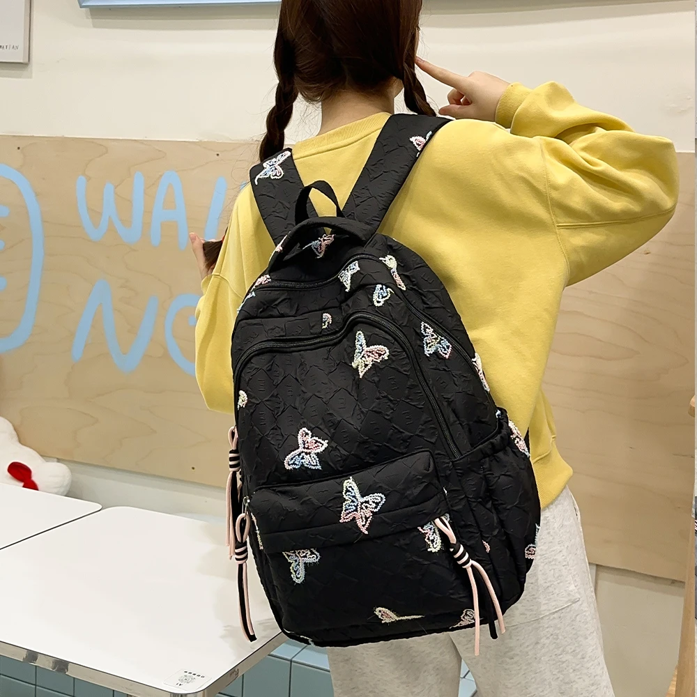 

Leisure Backpack Korean Wave Ins Style Cute Backpack Lightweight Backpack Fashionable Western Style Travel Backpack