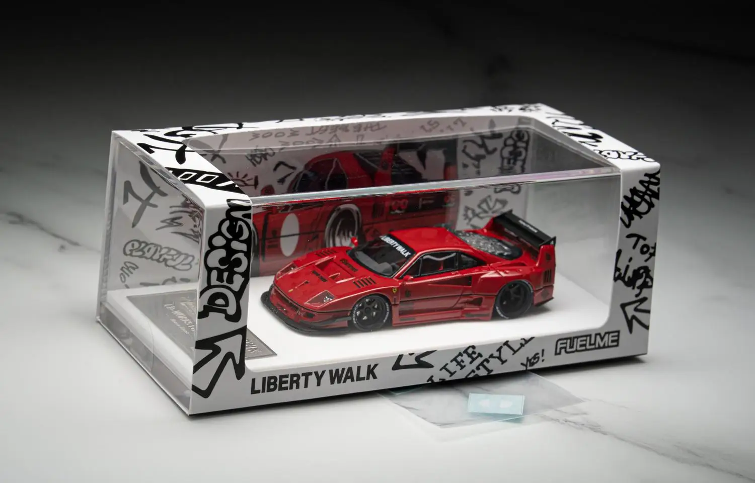 Fuelme 1:64 F40 LM LB-WORKS Red Diecast Model Car