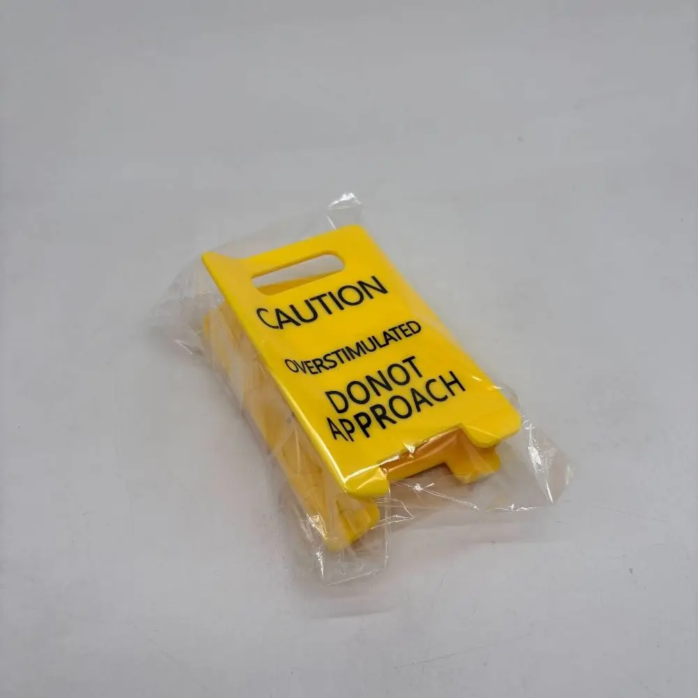 

Vibrant Yellow Caution Sign Hair Clip Overstimulated Caution Sign Strong Grip Overstimulated Hair Claw Clip S/L Novelty