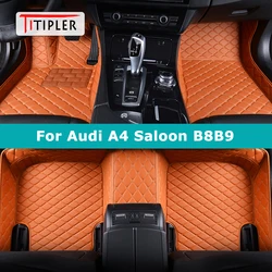 TITIPLER 맞춤형 자동차 바닥 매트, 아우디 A4 살롱 B8 B9, 자동차 카펫, 풋 코쉬 액세서리