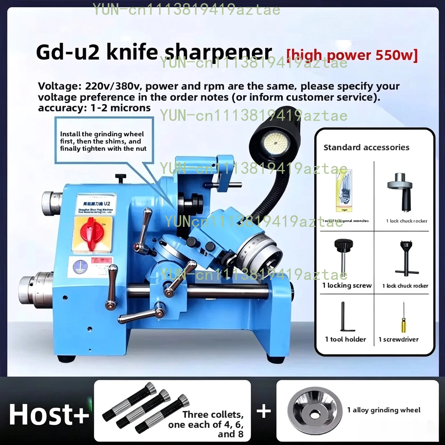 U3 Universal Cutter Grinder For Engraving Tool Lathe Milling Cutter Drill Bit Sharpener