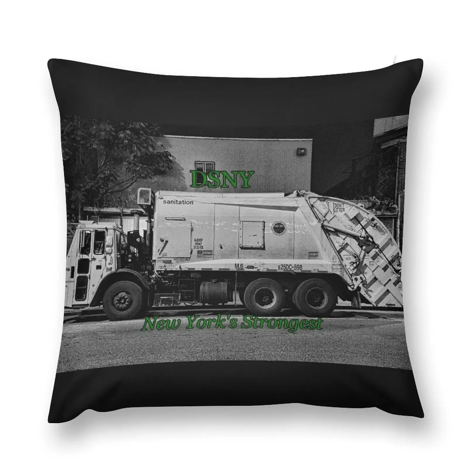 

DSNY garbage truck #2 Throw Pillow christmas supplies Throw Pillow Covers pillow