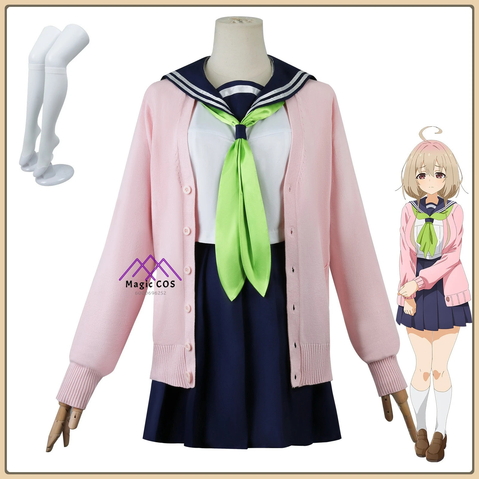

Kanoko Kanoko Ryuugasaki Kinu Role Playing Costume Womens Cute Pink School JK Style High Quality Cosplay Outfit for Role Playing