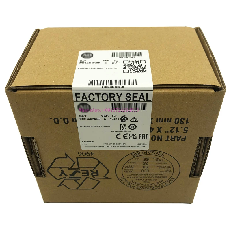 2080-LC20-20QBB Micro820 20 I/O ENet/IP Controller 2080LC2020QBB New Original in Stock