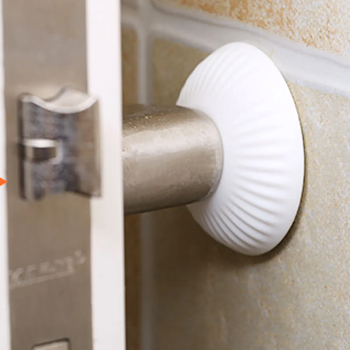 

2Pcs Door Stopper Silicone Anticollision Safety Self Adhesive Elastic Door Handle Bumper Wall Shield Noise Reducer