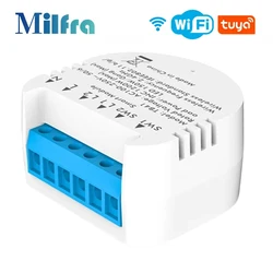 Tuya Smart Wifi Switch Module Smart Home Automation DIY Breaker Interruptor 2 Way Control 100-250V Work with Alexa Google Home