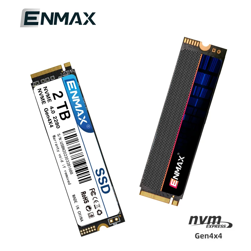 

ENMAX SSD NVME M2 1 ТБ 512 ГБ 256 ГБ M.2 2280 PCIe 3.0 Жесткий диск Внутренний твердотельный накопитель для ноутбука