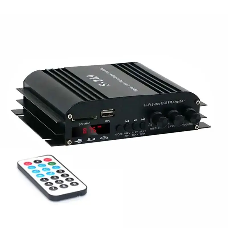 

S-269 4X400W 4.0-канальный мини-усилитель мощности для караоке и домашнего кинотеатра, беспроводной усилитель для дома и автомобиля, вилка EU