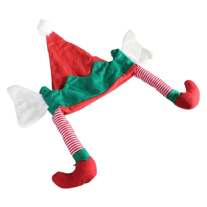 Christmas Beanies Elf Cosplay Beanies Leprechaun Hat Christmas Photo Props Cheerful Hat Baggy Hat Leprechaun Wear